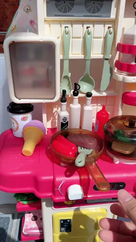 Bộ đồ chơi nấu ăn có khói, có nước, có âm thanh. Cao 72cm gồm 48 chi tiết. Mua tặng quà trung thu dần cho con thui ko hết hàng mấy bà ui #dochoinauan #dochoitreem #dochoibep #dochoi #xuhuong 