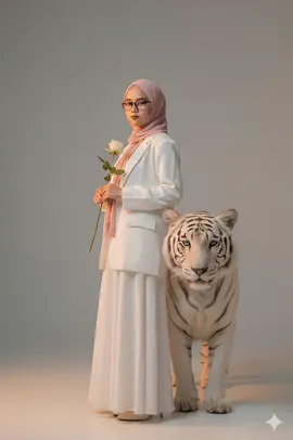 edit gemini bareng macan..ada lg baruu terooss ya 🤣🤣🤣🤣 yuuuk ah pda bkin lg semangat yg msh belajar..💖💖 #prompt #gemini #ai #trend #fotobergerak 