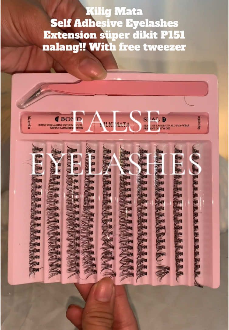 Lashes na madaling idikit at hindi na kailangan ng glue! Super sulit! Check out nyo na to🫶🏻🌸 #eyelashextension #selfadhesivelashes #beautytips #fyp #fypage #fyppppppppppppppppppppppp #foryoupage #foryou 