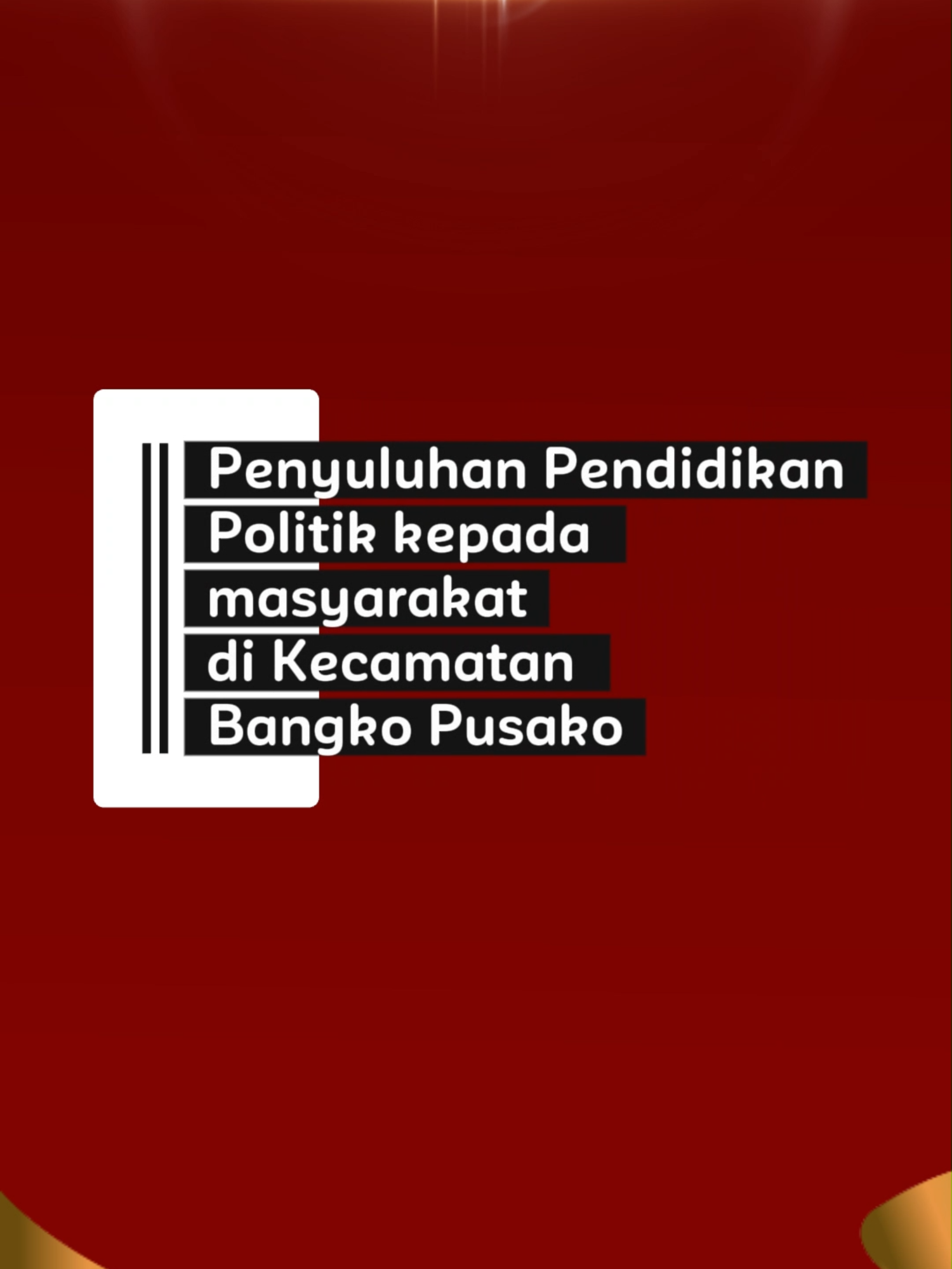 KPU ROKAN HILIR MEMBERSAMAI KESBANGPOL LAKSANAKAN PENYULUHAN DI BANGKO PUSAKO #temanpemilih #KPUMelayani