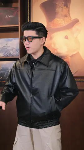 Áo khoác jacket da form đẹp mặc sướng nhà Roway #minhcuan #xuhuong ##thoitrangnam #aokhoac #jacket 