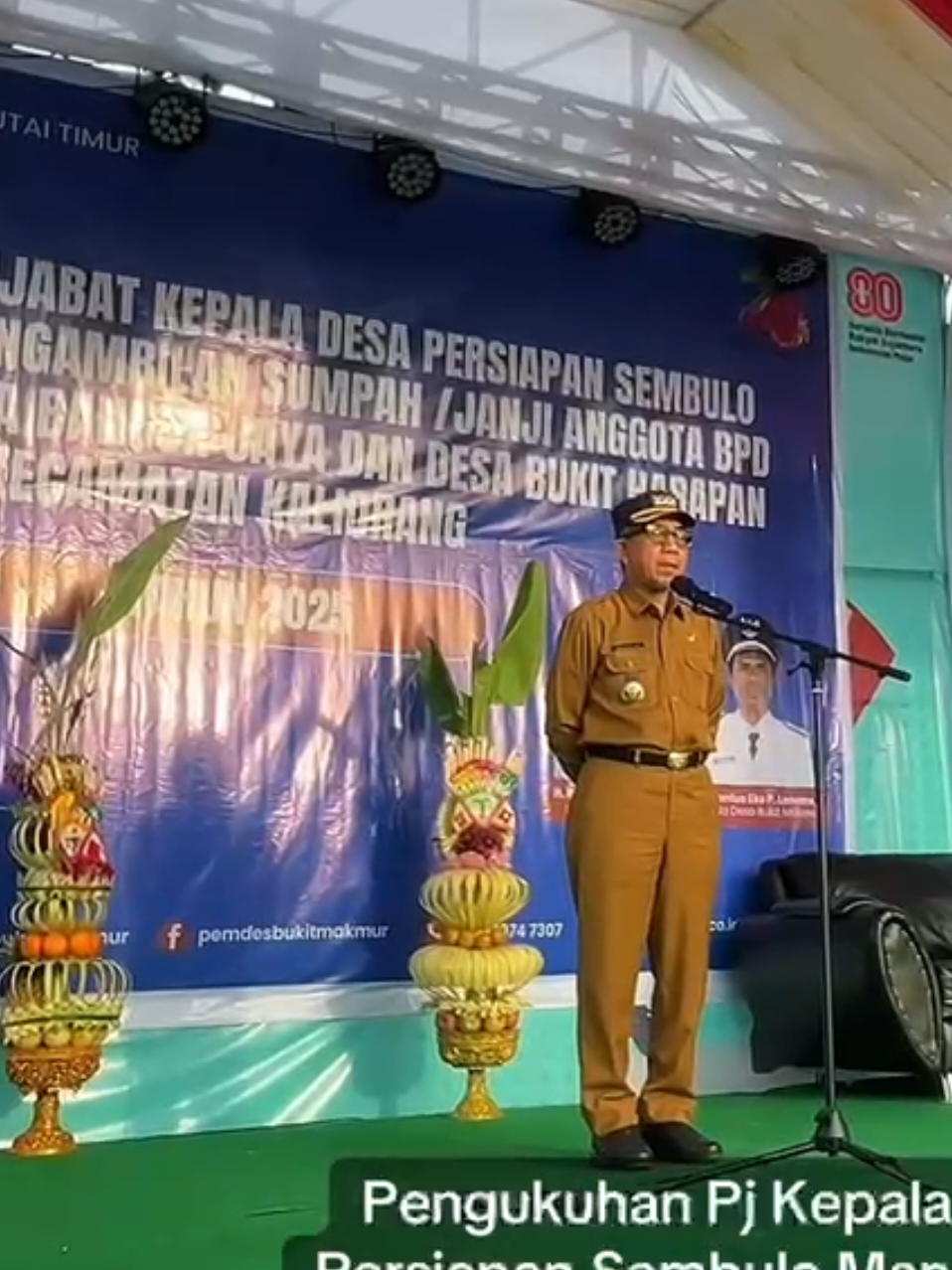 Pengukuhan PJ Kepaladesa Persiapan Sembulo Mandiri dan Anggota BPD PAW Desa Bukit Harapan Baru dan Desa Bangun Jaya kecamatan Kaliorang #kaliorang  #sangattaku  #kutim  #kaltim 