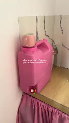 feels like it belongs to my room.  #pinkroom #pinkroomdecor #bestpinkpurchases #pinkwaterjug #pinkwatercontainer 