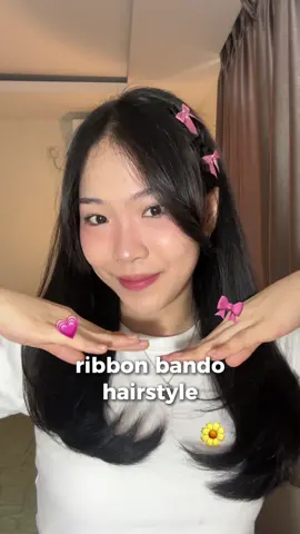 bando hairstyle gini emg gaperna gagaaal selalu lucu gasi🤯💗 #hairstyle #easyhairstyle #hairtutorial #dailyhairstyles #ribbon 