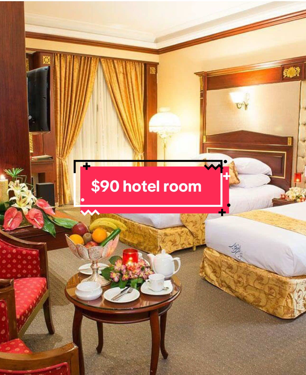 $90 hotel room in Iran #iran #hotelroom #travel 