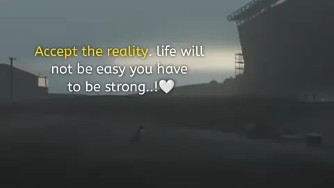 Accept the reality. life will not be easy you have to be strong. #creatorsearchinsights #fyp #status #trending #foryou 