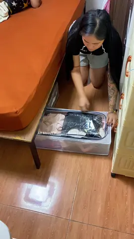 Mapapakinabangan space sa ilalim ng kama at organize pa mga gamit at di maaalikabukan! #underbedstorage #underbedstoragebox #foldableunderbedstorage #buy1take1 #fyp 