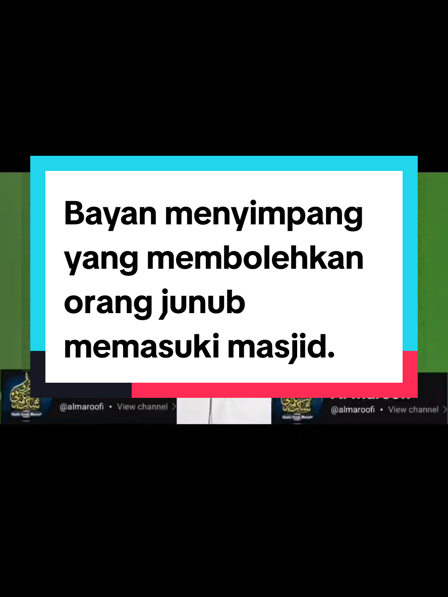 Mufti Shakir Amir Maroofi - Penerangan mengenai bayan yang menyimpang yang membolehkan orang junub memasuki masjid. #saadiyah #maulanasaad #bayanmenyimpang #syuraalami #originaltabligh 