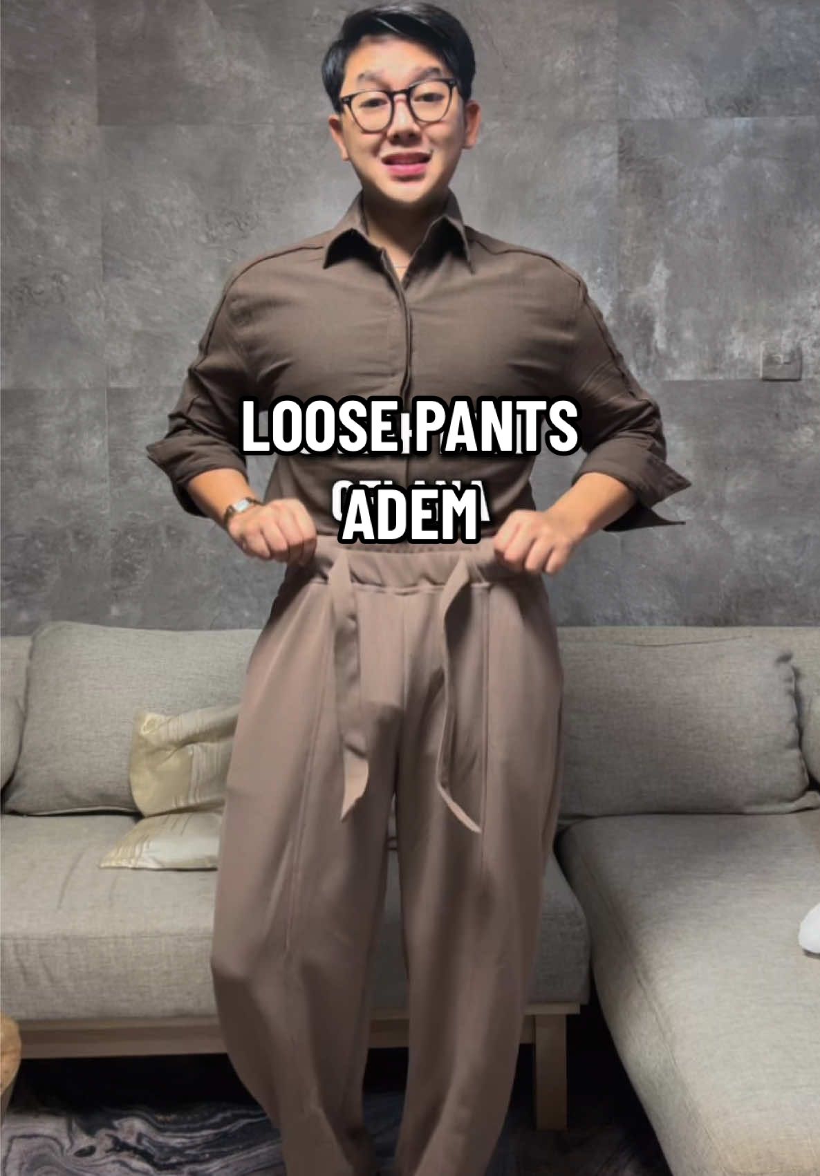 KACAU ‼️ Loose pants senyaman ini kok bisa murah #celanapanjang #loosepants #celanapria #celanaloosepants 