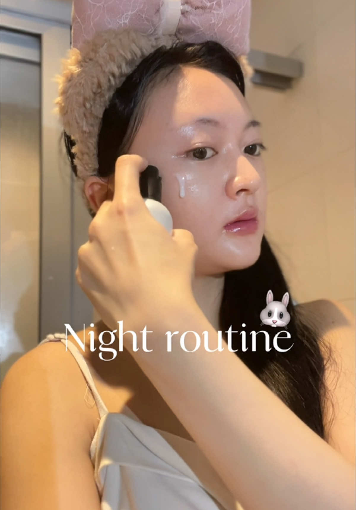 🛌🛁🧴💭ก่อนนอนจอยลงผิวยังไง ตื่นมาใส ???#nightroutine #สกินแคร์บิ้วผิวGlassSkin #รีวิวบิวตี้ #jungsaemmool #moolcreamlight 