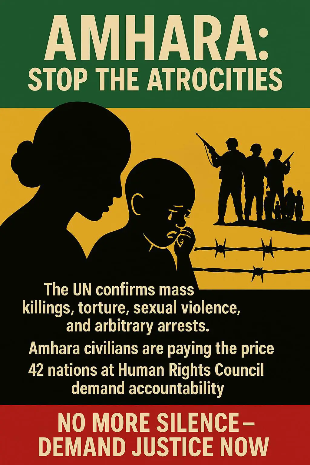 The Amhara people are enduring displacement, violence, and deep injustice. Families are torn from their homes, lives are lost, and a rich culture is under threat. Yet despite the suffering, our spirit remains unbroken, standing strong for dignity, survival, and justice #amharagenocide #stopamharagenocide #londonfano #fyp 