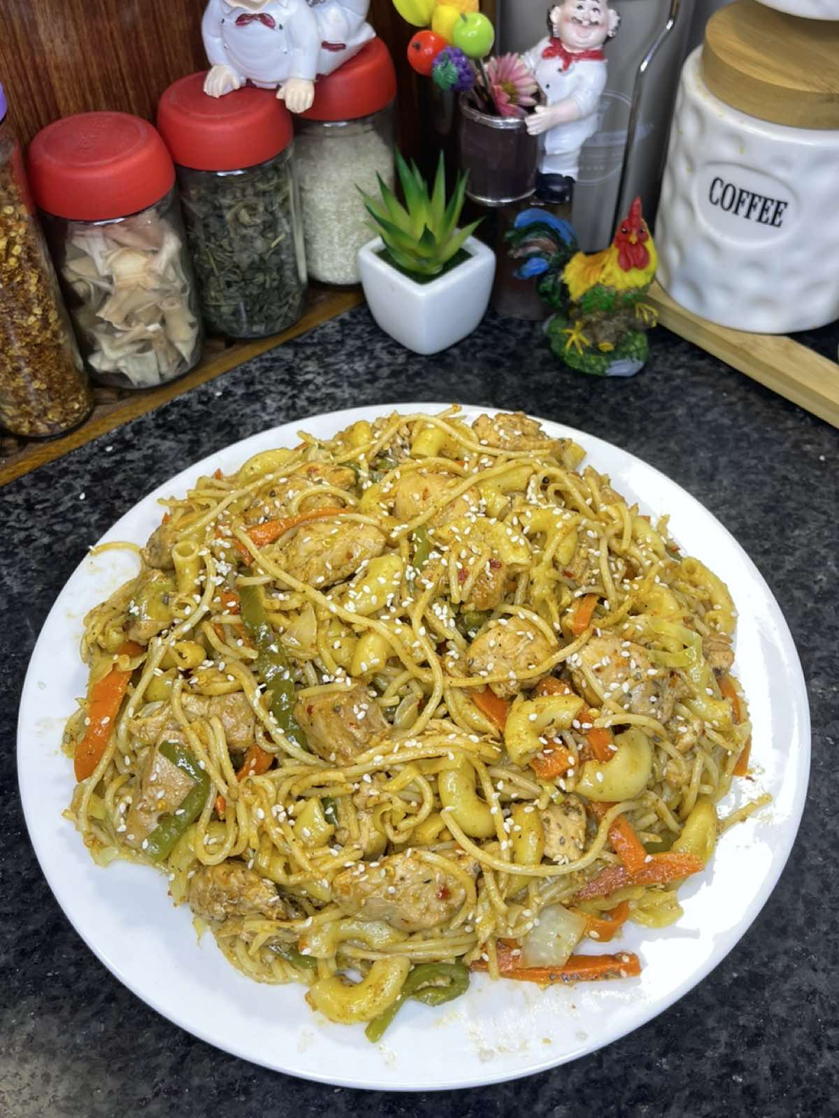 Chicken macaroni🍝#viral #fyp #VoiceEffects #miralskitchen #viralvideos 
