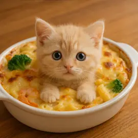 グラタン猫🐱🧀🥦 #cutecat #猫 #猫のいる暮らし 