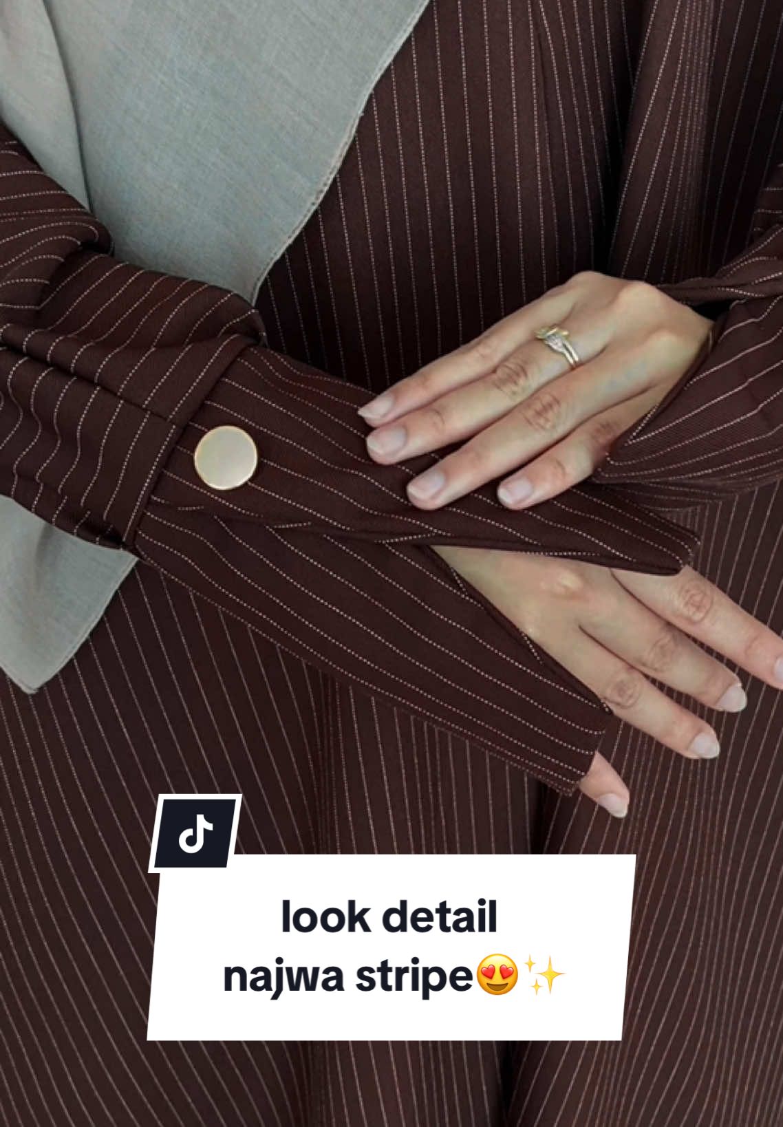 cakeup bgt warna mahogany nyaaa🤎✨ #fyp #dresskekinian #dressstripe #frenchsquare #sundaraexclusive 