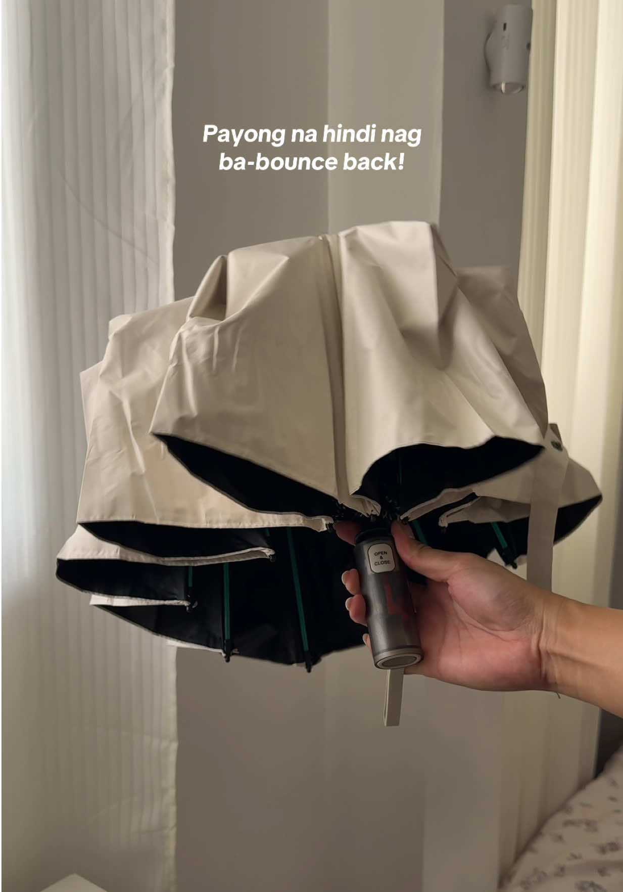 Payong na hindi nag ba-bounce back! ☂️ #umbrella #automaticumbrella #payong #noreboundumbrella #uvprotection 