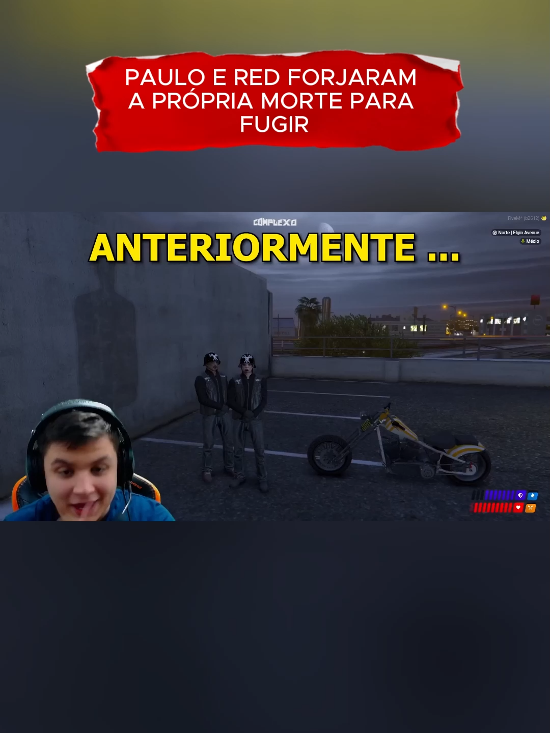 PAULO E RED FORJANDO A PROPRIA MORTE PARA FUGIR#fivem #pauloplinio #luqueta4 #rp