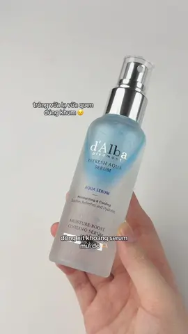 Xịt serum D’alba xanh biểnn 💦 #dalba #fyp #foryou #foryourpage #kbeauty 