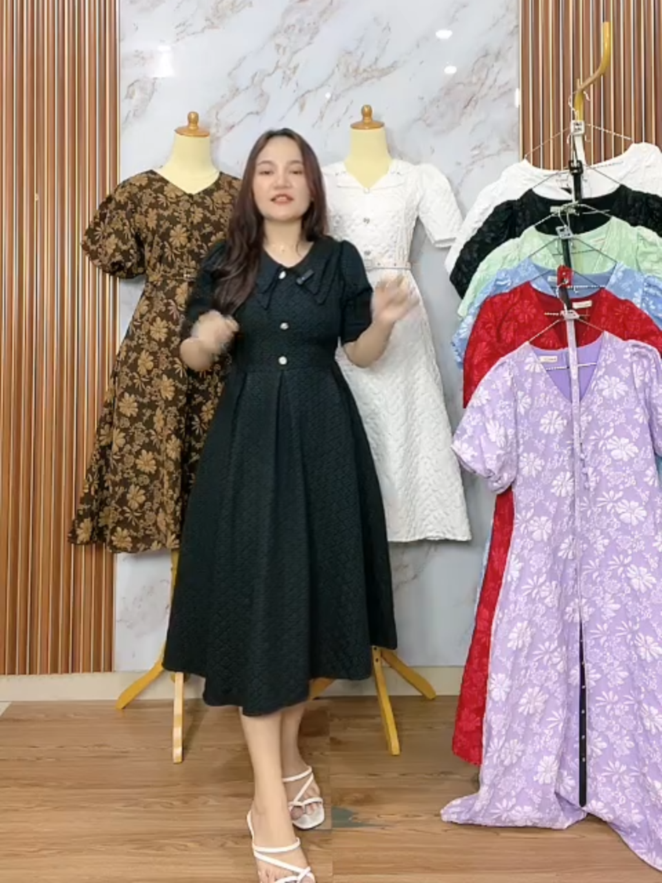 yang kamu cari ada dikeranjang kuning #xycba #dressnatal2025 #ratudress #bumilfriendly #dressnatal