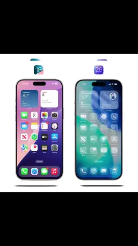 iOS 26 vs iOS 18. Which do you prefer? #foryou #foryoupage #apple #ios26 #iphone17 