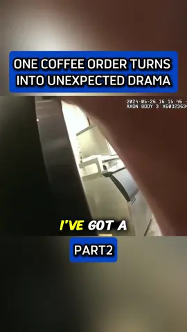 One coffee order turns into unexpected drama #usa #cops #bodycam #fyp
