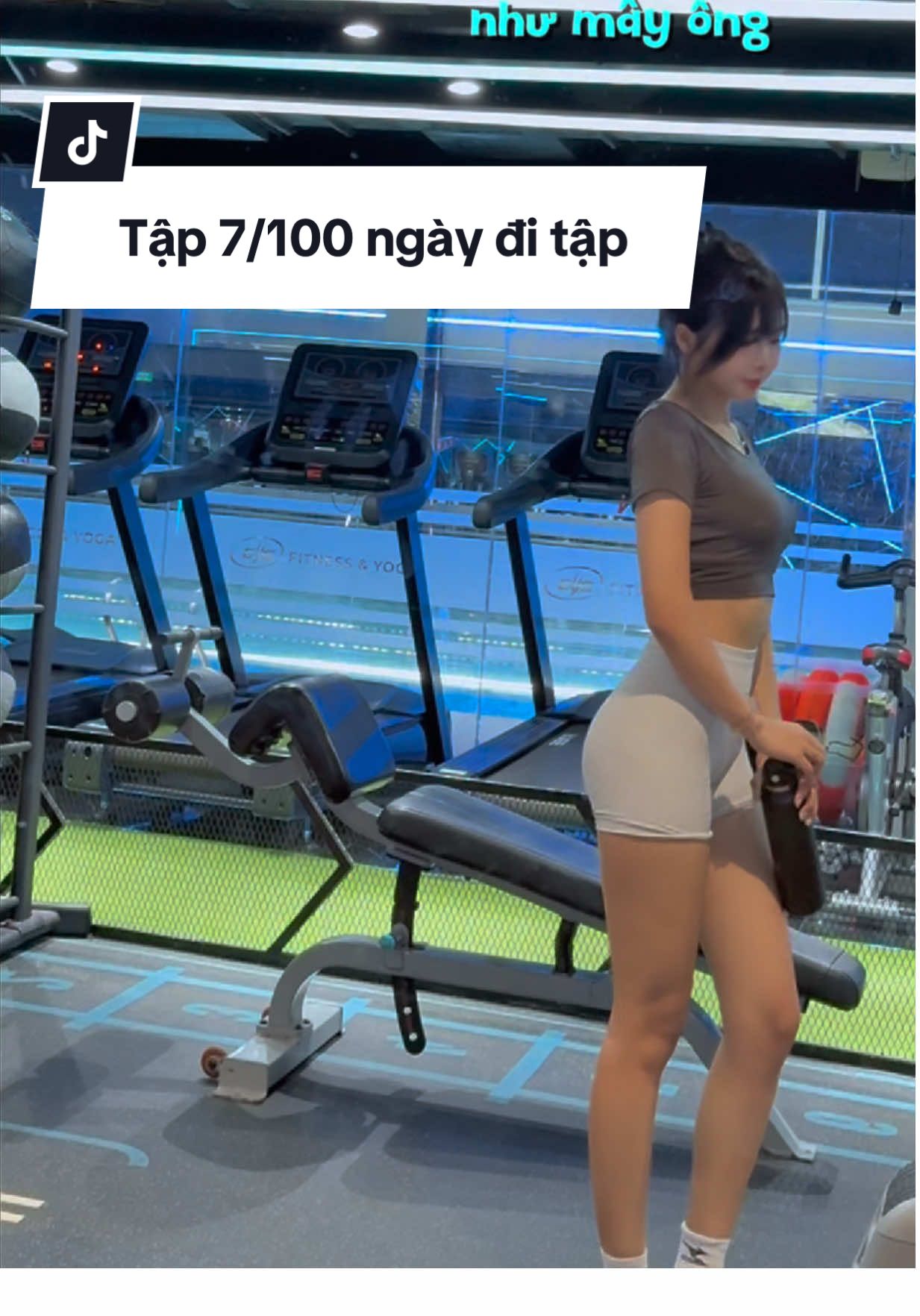 Tôi biết cách làm sao đi tập giúp da dẻ đẹp hơn rùi nhớ!!! #100ngayditap #nonghuyenthu #Fitness #binhgiunhiet #gozen 