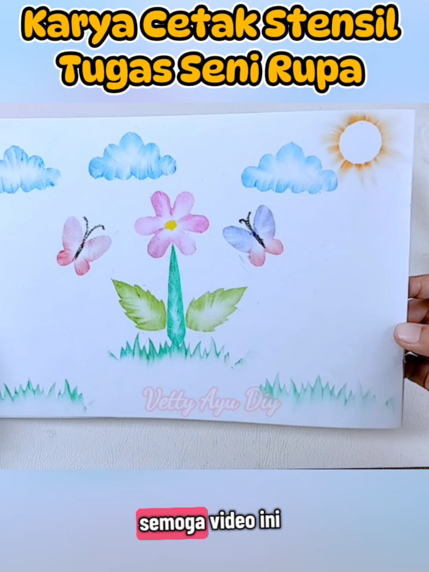 Tutorial Membuat Karya Cetak Stensil Tugas Seni Rupa 