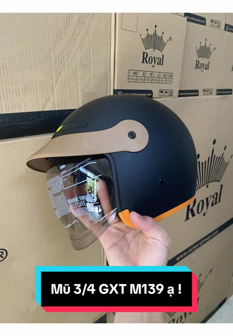 Nón 3 phần 4 GXT helmets kính âm ☺️☺️ ạ ! #mubaohiemchinhhang #helmet #gxt