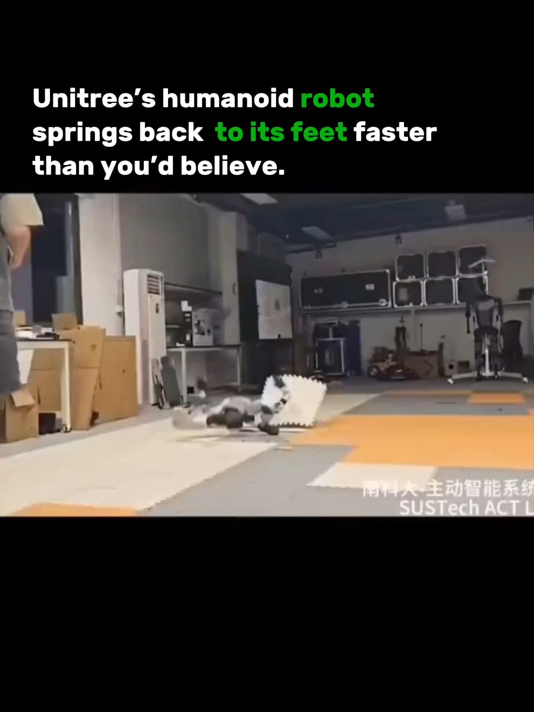 This robot gets knocked down… but gets up again instantly 🤯⚡ 🎥: ACT Lab, SUSTech  #HumanoidRobot #AI #Robotics #TechNews  #DealonAI