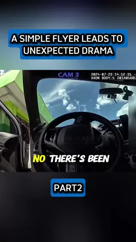 A simple flyer leads to unexpected drama #usa #fyp #cops #bodycam
