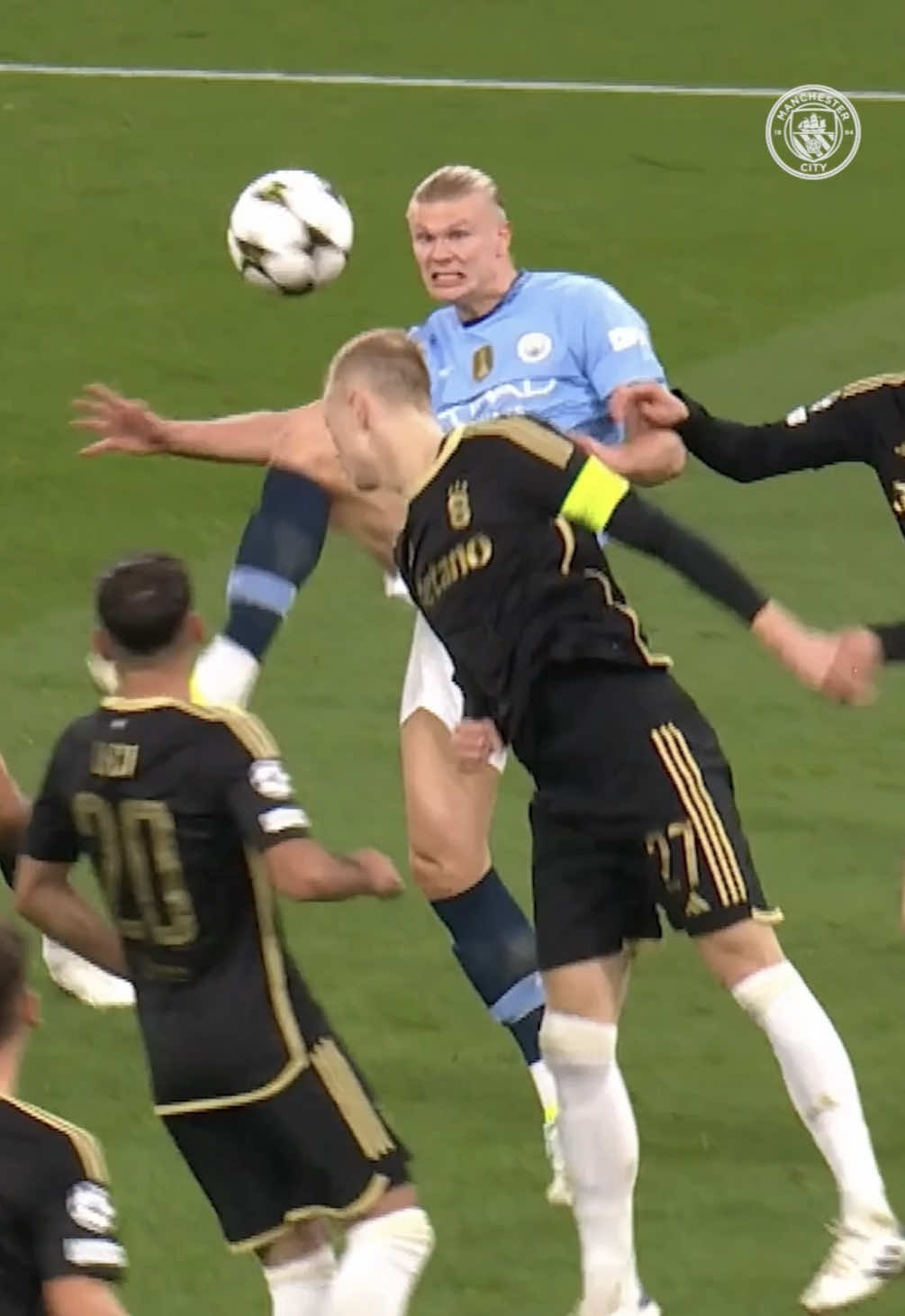 That finish 🤯 #ErlingHaaland #ManCity #ChampionsLeague #Football 