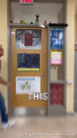 This device is a complete game changer for American schools, and it should be all over the world! Check out their profile: @nightlockdoorbarricade via IG #shorts #america #schools #gamechanger #how