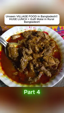 Unseen VILLAGE FOOD in Bangladesh!! HUGE LUNCH Kulfi Malai in Rural Bangladesh! (1) #food #london #xh #steak 