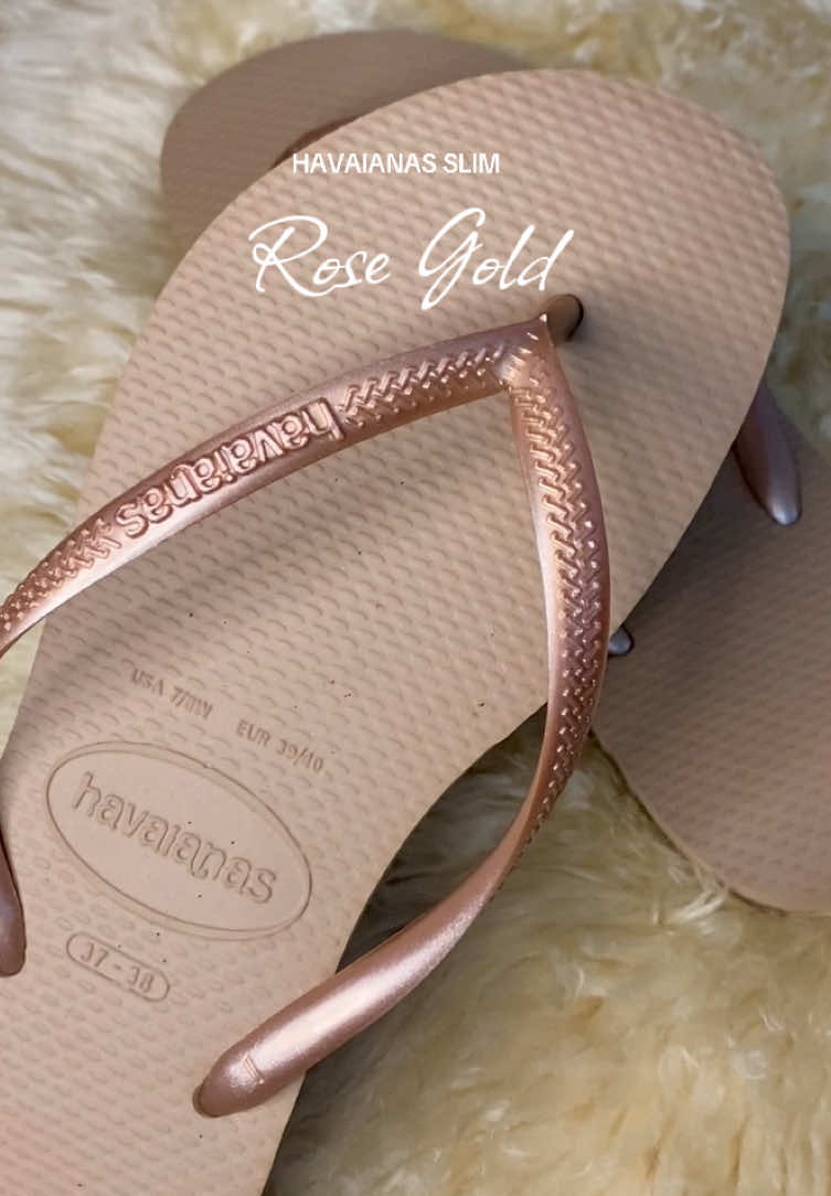 Havaianas Slim Rose Gold is waving 👋 #originalhavaianas #fyp #trending 
