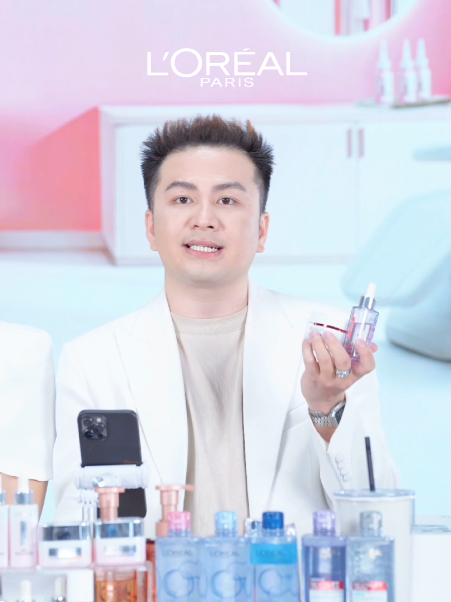 Bộ chống lão hóa da căng bóng ngăn ngừa nếp nhăn, dùng serum HA trên nền da ẩm nha #lorealparis_vn #lorealparis #tiktoklive #muataitiktokshop #revitalift 
