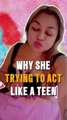 Does Anyone Realize How Hard 40-Year-Old Ash Trevino Is Trying to Act Like a Teen#fyp #ash #nunu #teen #money 