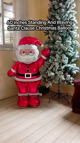 Trending Santa Claus Balloon 🎄 | 60 Inches Standing & Waving Christmas Decor#santaclausballoon #santaclaus #christmasdecor 