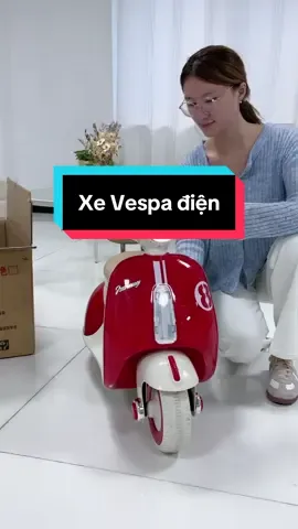 Xe Vespa điện cho bé, thông tin sp trong trang trưng bày #xedochoi #mohinh #xemohinh #xedochoimohinh #xedochoichobe 