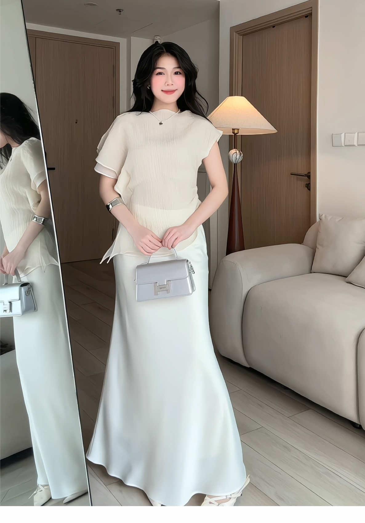 Rất mê chân váy lụa ✨ @La Boutique official #viral #fyp #xuhuong #phoidoxinh #goclamdep 