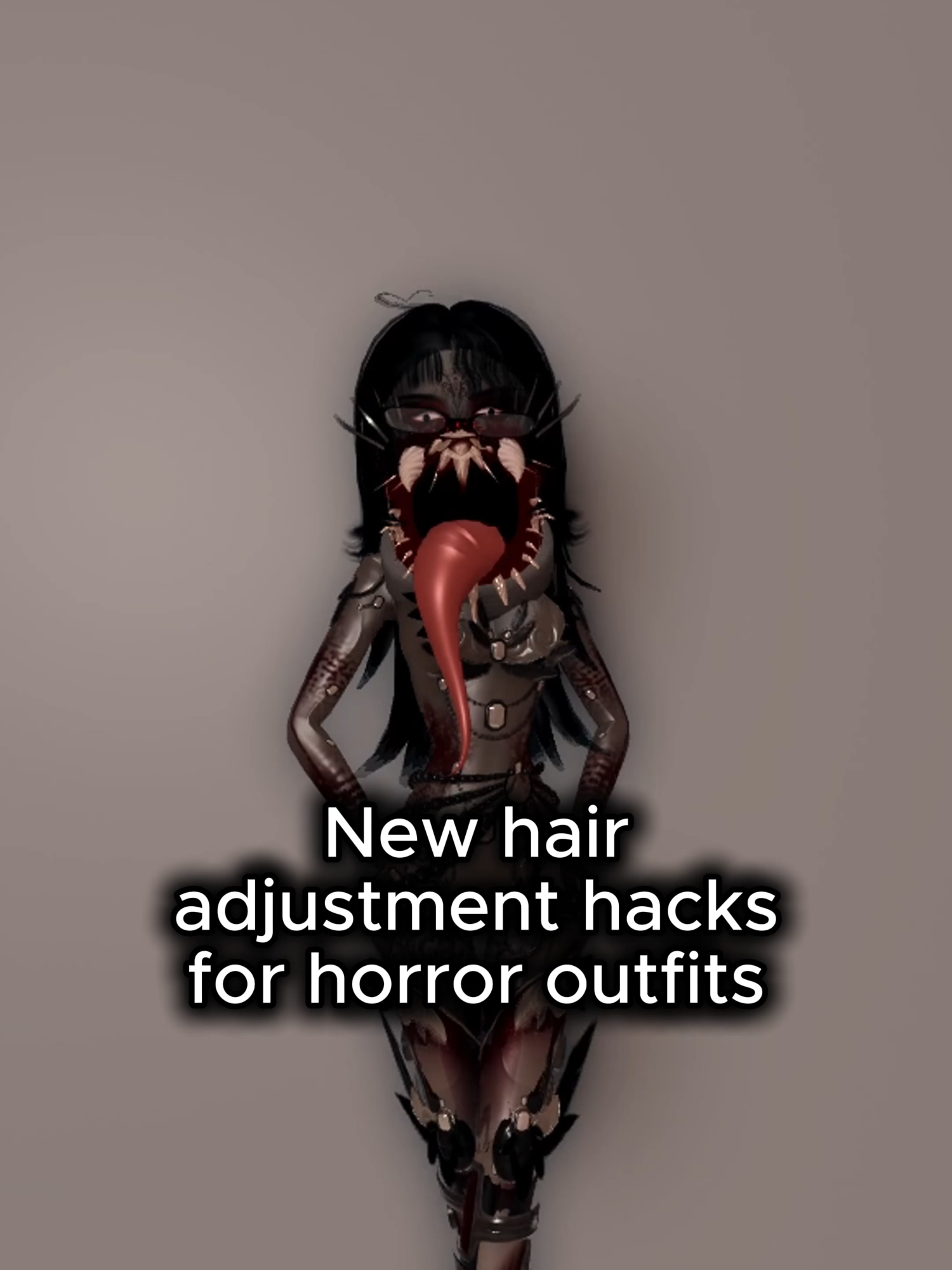 some new hair hacks for horror outfits #dresstoimpressroblox #dtiroblox #dresstoimpress #dti