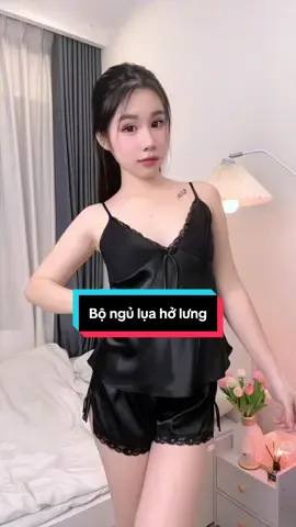 Bộ ngủ lụa cột dây xinh iu 3 màu #dongu #donguxinh #dongusexy 
