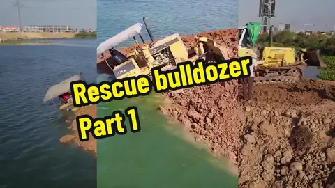 Bulldozer accident caused by muck truck part 1  #Bulldozer #MuckTruck #engineering #engineeringvehicle #Rescue 