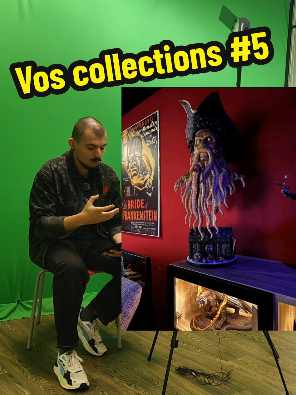 Quelle collection de malade !  Merci à @Remy rubis pour le partage 🔥#collection #filmhorreur #reaction #davyjones #pennywise 