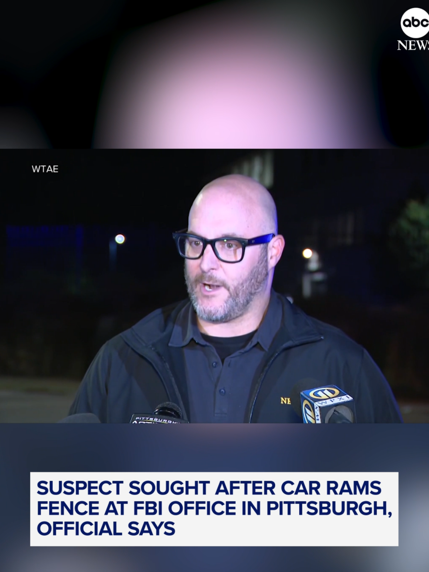 A Pennsylvania man drove a car into a metal gate at the FBI building in Pittsburgh early on Wednesday, a ramming that the FBI described as intentional, saying the man was being sought as a suspect. #news #pennsylvania #fbi