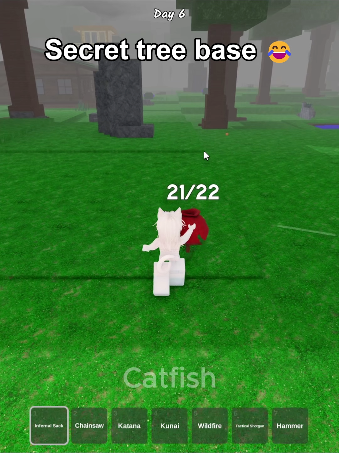 The best secret tree base 😂 #99nightintheforest #roblox #usa