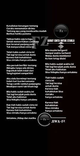 #assalamualaikum_sahabat_jiwafz #virgoun_surat_cinta_untuk_starla🤍fz #jiwa_fz #fz #jiwafz🤍 #fz🤍 #lagu🤍fz #lagu_jiwafz🤍 #lagu_favorite🤍jiwafz #lirik_lagu_jiwafz🤍 #lagudanlirik_jiwafz🤍 #lagu_viral_indonesia🤍fz #lagu_viraltiktok🤍fz #lirik_lagu_surat_cinta_untuk_starla🤍fz #virgoun🤍fz #lagu_galau🤍fz #lagu_galau_viraltiktok🤍fz #lagu_galau_indonesia🤍fz 