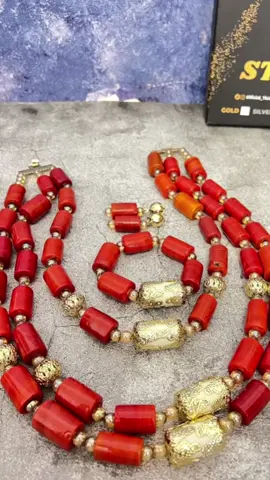 Are you looking for a special gift to show your mum, wife or daughter  how much you care?  Our stunning African bead set is the perfect choice!  With a beautiful 3-step necklace, elegant earrings, and a FREE custom bracelet, this set is designed to make any woman feel loved and appreciated. Imagine the smile on her  face when she wears this beautiful set.  Picture her feeling confident and radiant, knowing that you chose something special just for her.  Our African bead set is crafted with love and care, just like your mum's love for you Don't miss out on this amazing opportunity to show your mum, wife , daughter  how much you care.  Order now and make her day! To place an order, kindly click the Learn More  button or  send us a WhatsApp message on 09110186109