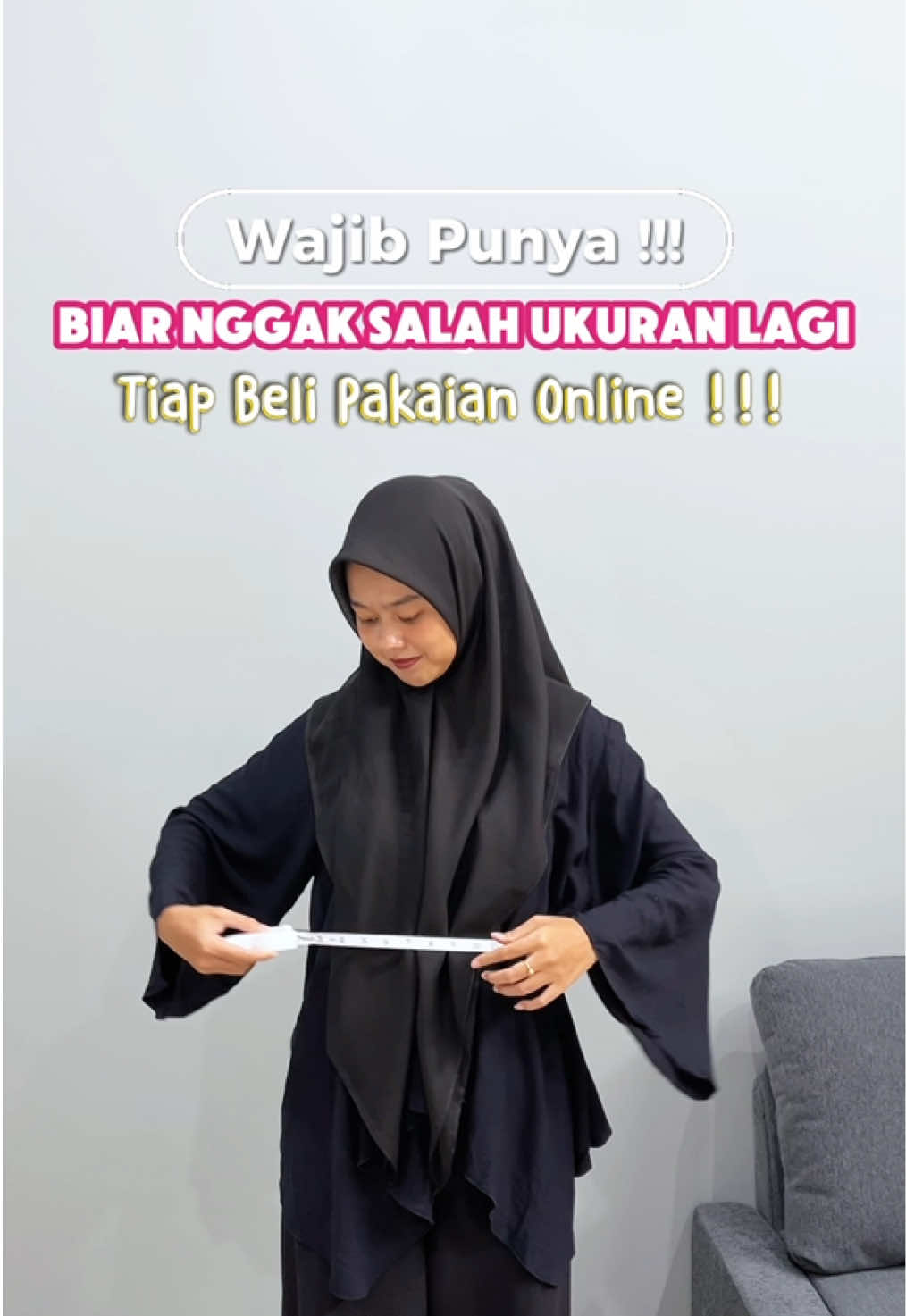 Meteran Badan Otomatis Hasil Akurat Auto Nggak Salah Ukuran Lagi Tiap Beli Pakaian Online 👍🏻 . #meteranbadan #meteranbadanotomatis #meteranbadanpraktis #meterangulungmini 