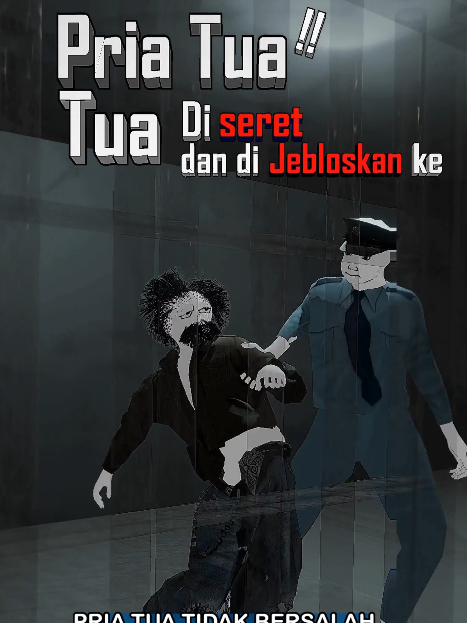 Kasihan!! Pria Tua tidak Berdosa ini dijebloskan ke penjara tanpa dasar hukum - #tiktok #tiktokviral #fyp #animasi