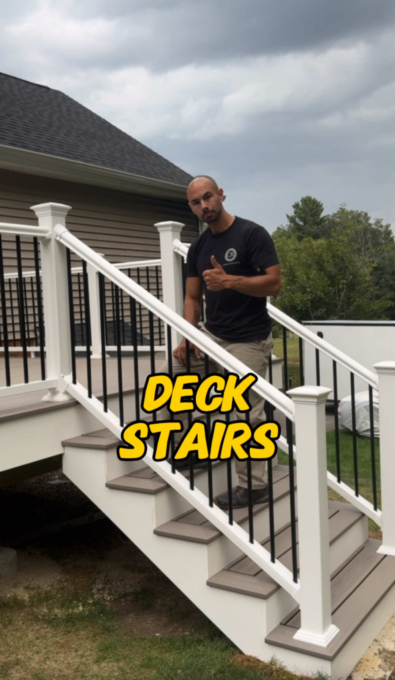 Deck stairs- solo. 40+ hours a week and nothing left to spend? 💸 You’ve got the skills—now build your own business and keep the rewards. The Blue Collar Blueprint is the proven path from $0 to paying clients, fast. No fluff. No guesswork. Just freedom. 🔗 Link in bio. #remodel #construction #contractor #DIY #carpenter   