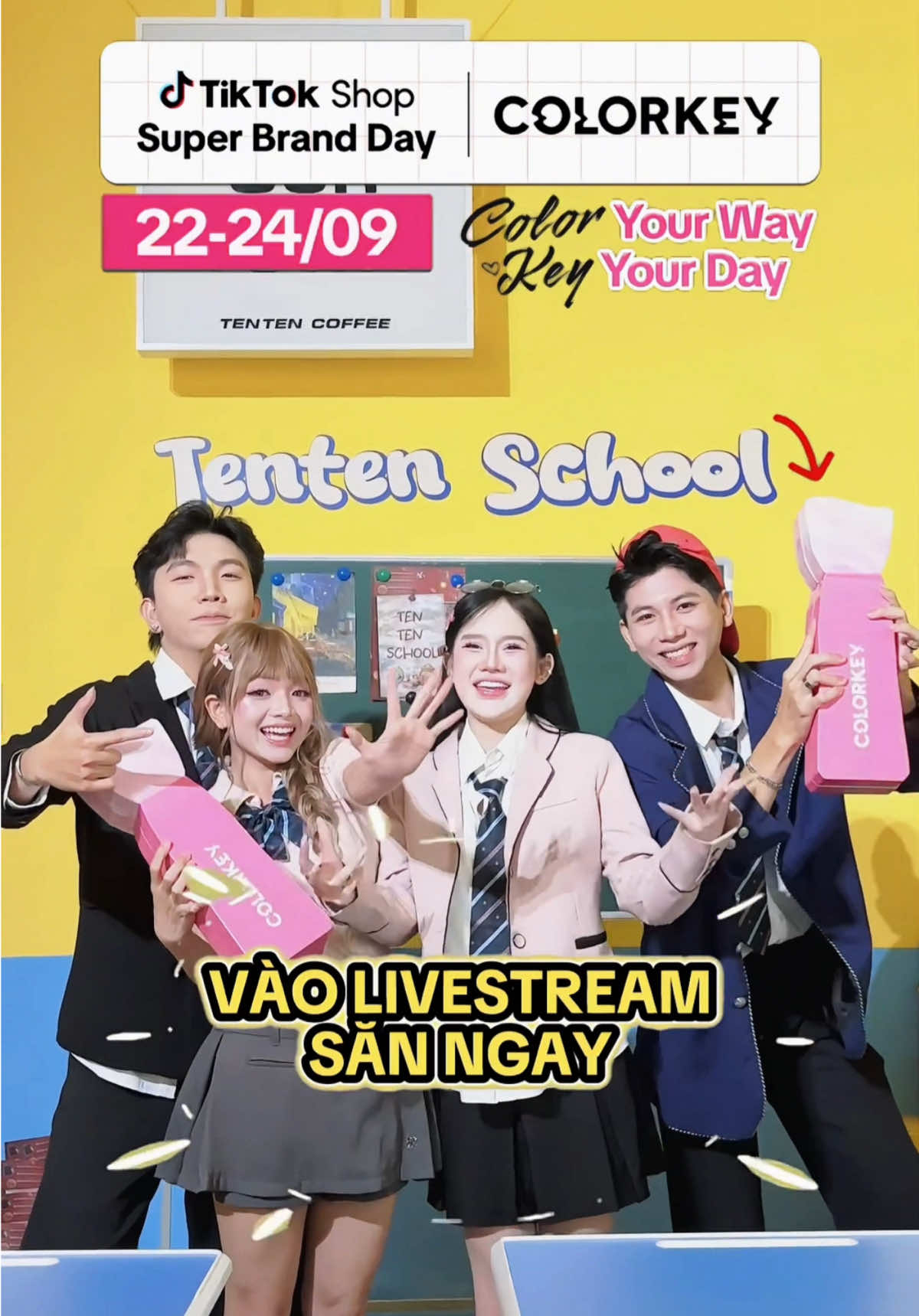 Cùng đón chờ Super Brand Day 🥳 Deal sale siêu khủng từ 22-24/09  #colorkey #ColorYourWay #KeyYourDay #ColorkeySuperBrandDay 